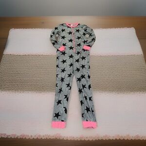 Women’s Starry Night One Piece Pajama - Gray & Pink